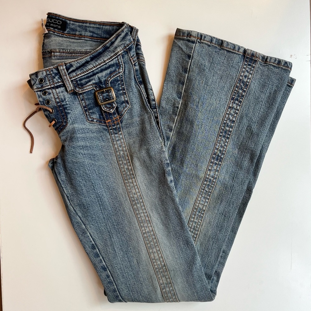 Vintage low waisted flare jeans